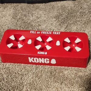 KONG Red Treat Tray with White Accents